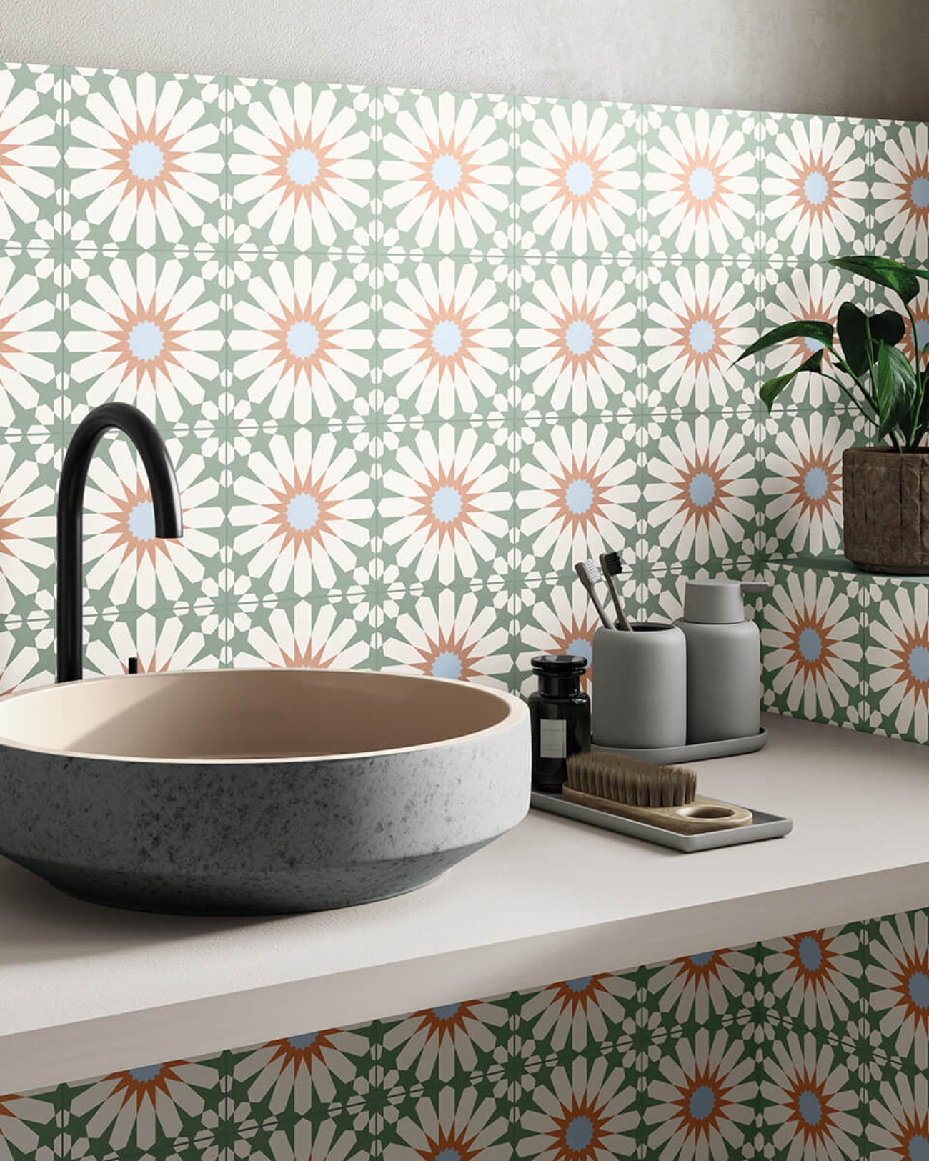 Picture of Capri Mint Decorative Tiles