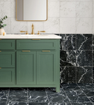 Firenza Verde Alpi Matte Marble Effect Porcelain Tiles - 30x30cm