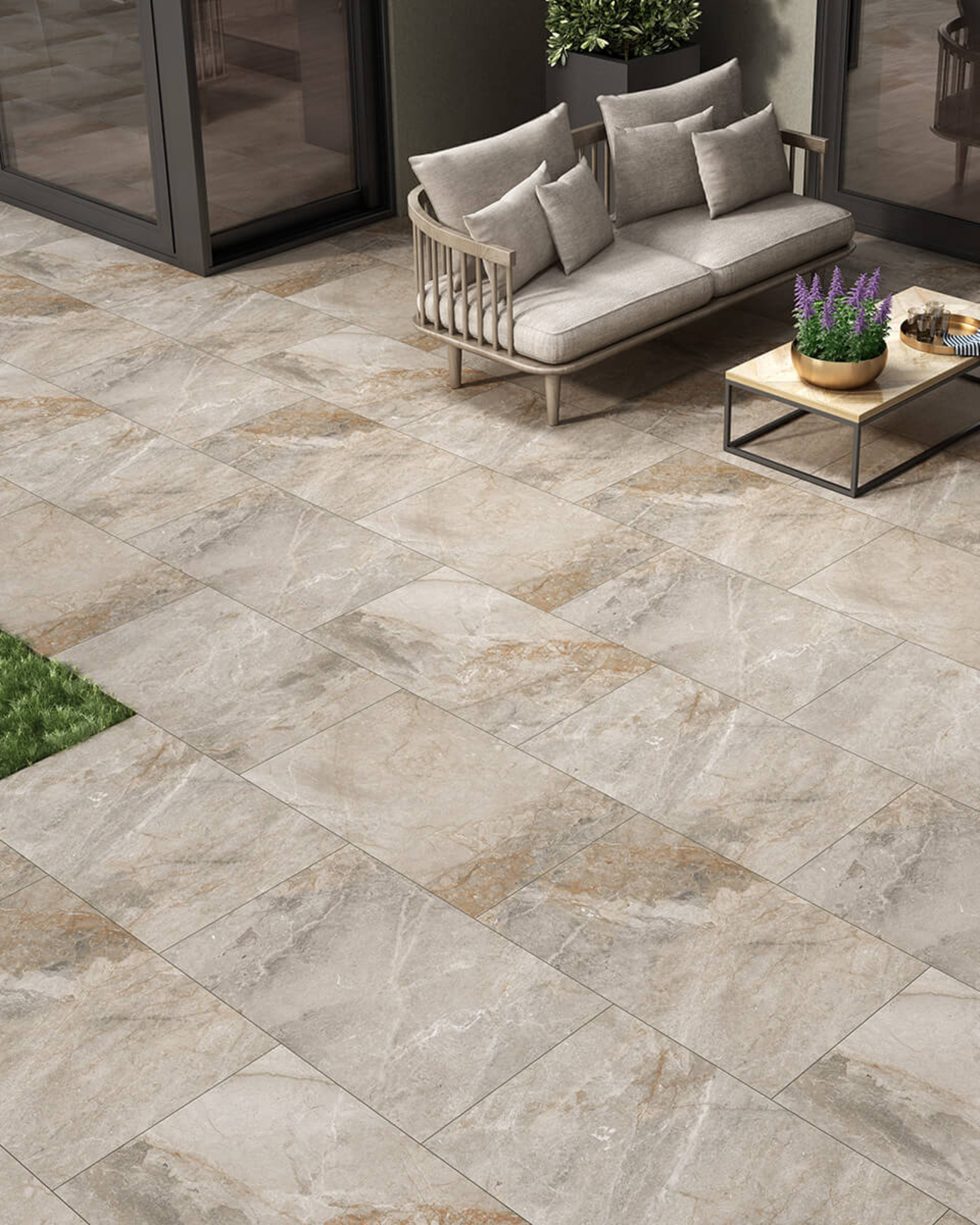 Picture of Belgravia Iron Grey Porcelain Paving 900x600x20mm - 20.5 SQM Job Lot