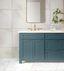 Picture of Firenza Carrara Matte Marble Effect Porcelain Tiles