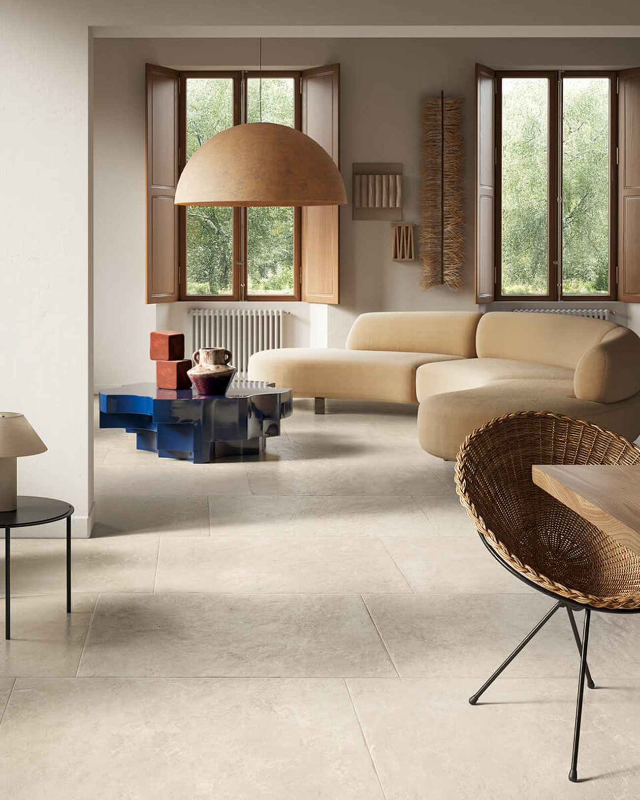 Picture of Balmoral Blanco Antique Limestone Effect Porcelain Tiles