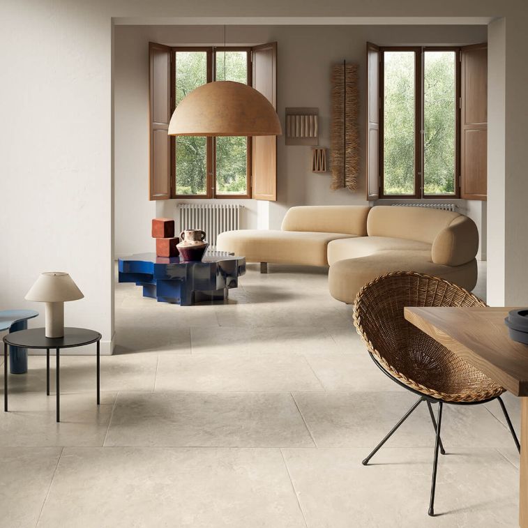 Picture of Balmoral Blanco Antique Limestone Effect Porcelain Tiles