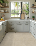 Picture of Mykonos Taupe Stone Effect Porcelain Tiles