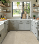 Mykonos Taupe Stone Effect Porcelain Tiles - 60x60cm