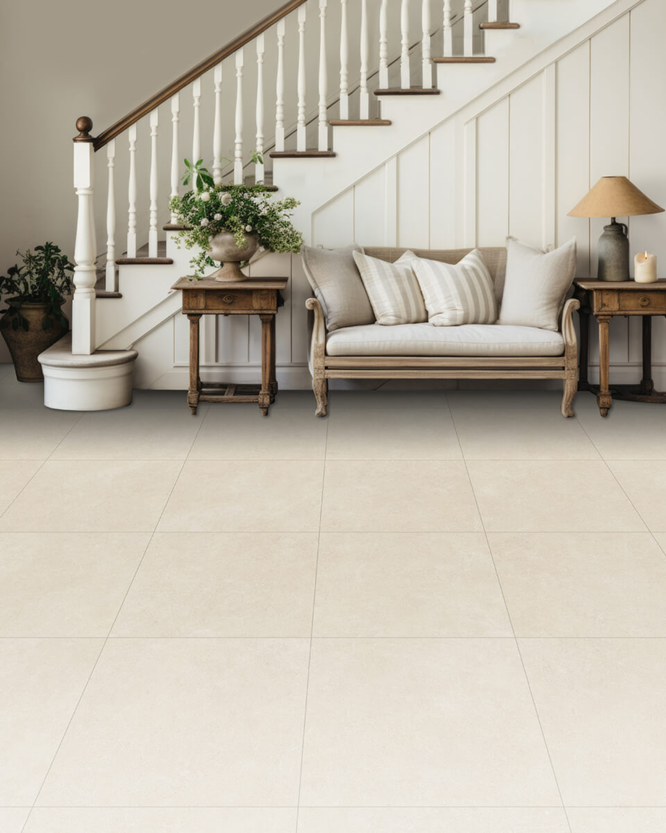 Picture of Mykonos Cotton Stone Effect Porcelain Tiles