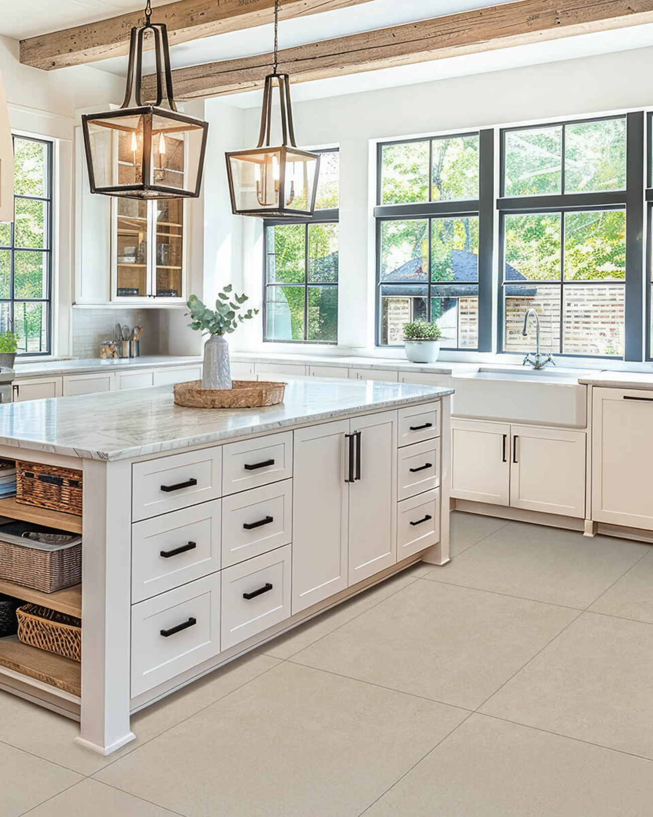 Picture of Mykonos Taupe Stone Effect Porcelain Tiles