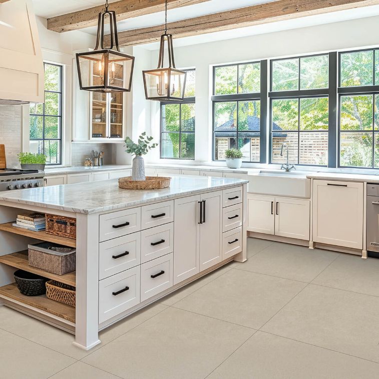 Picture of Mykonos Taupe Stone Effect Porcelain Tiles