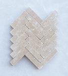 Dijon Tumbled Herringbone Limestone Cobbles - 200x50x40mm