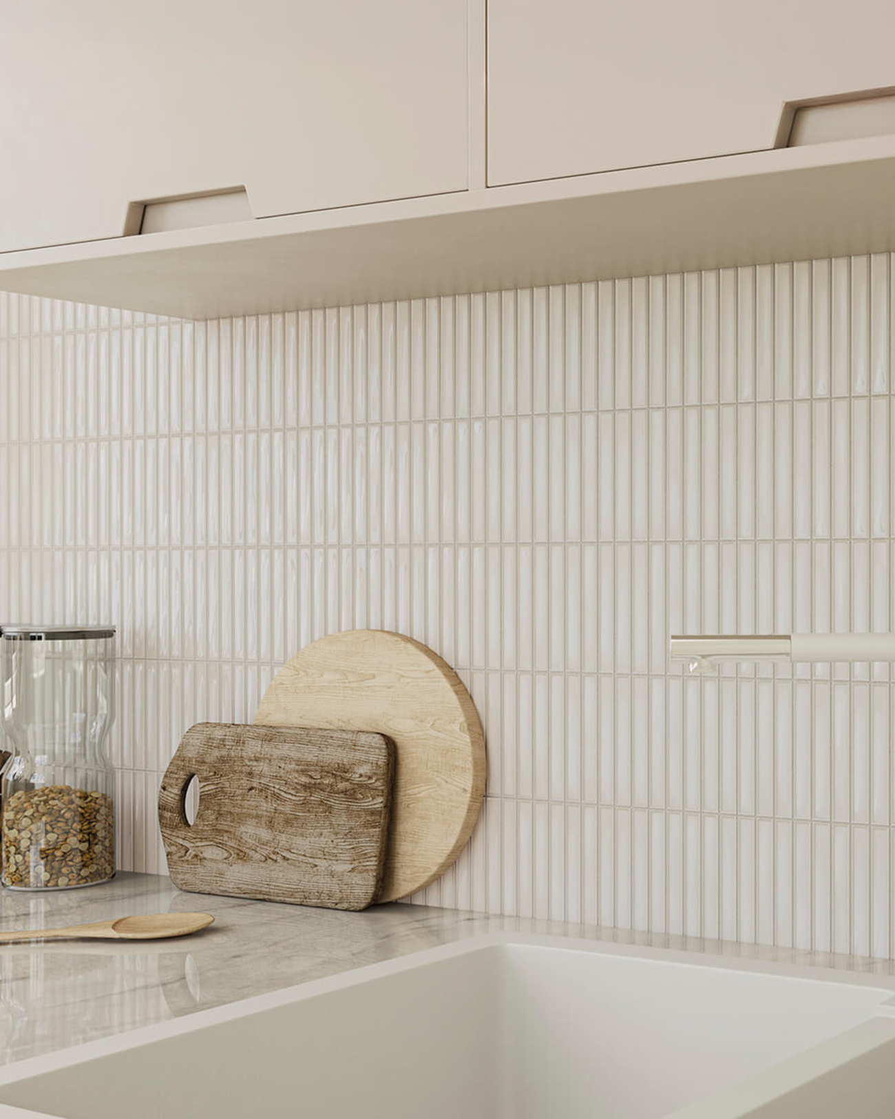 Picture of Aura White Gloss Kit Kat Tiles