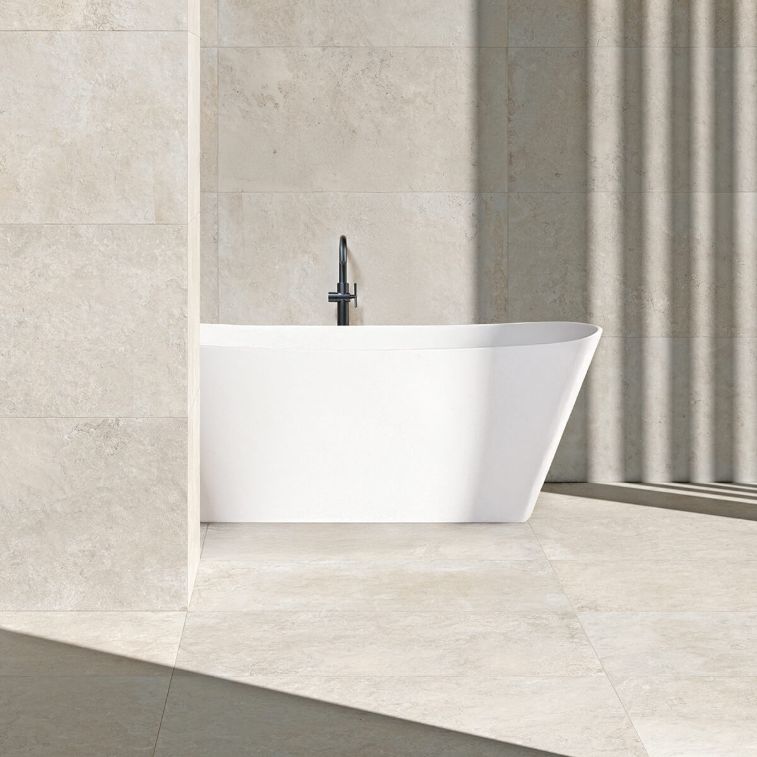 Picture of Villa White Antique Limestone Effect Porcelain Tiles