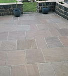 Tudor Brushed Sandstone Outdoor Paving Slabs