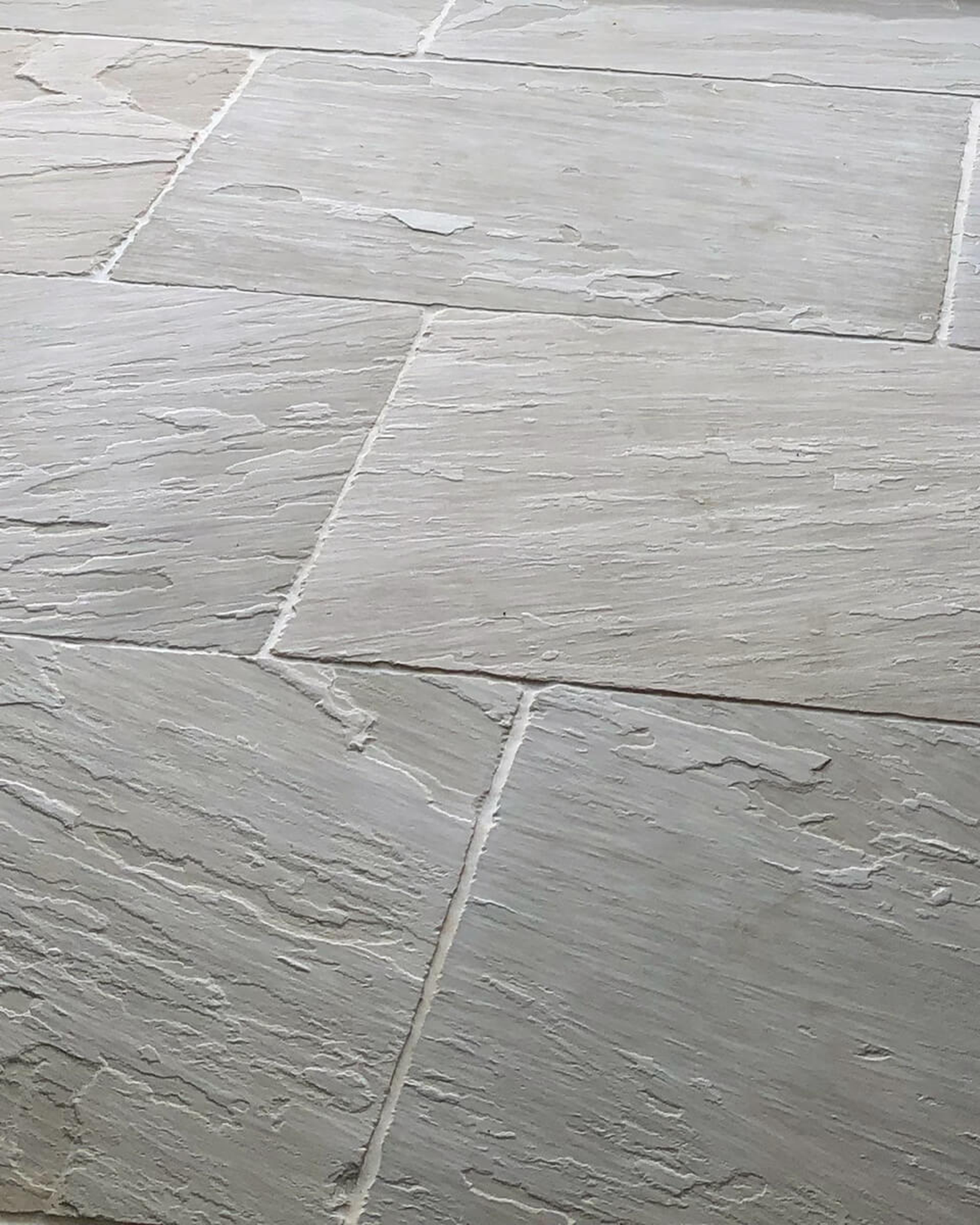 Picture of Umbrian Grey Brushed Sandstone Outdoor Paving Slabs