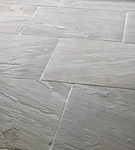 Umbrian Grey Brushed Sandstone Outdoor Paving Slabs