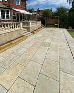 Picture of Somerset Tumbled & Brushed Limestone Outdoor Paving Slabs