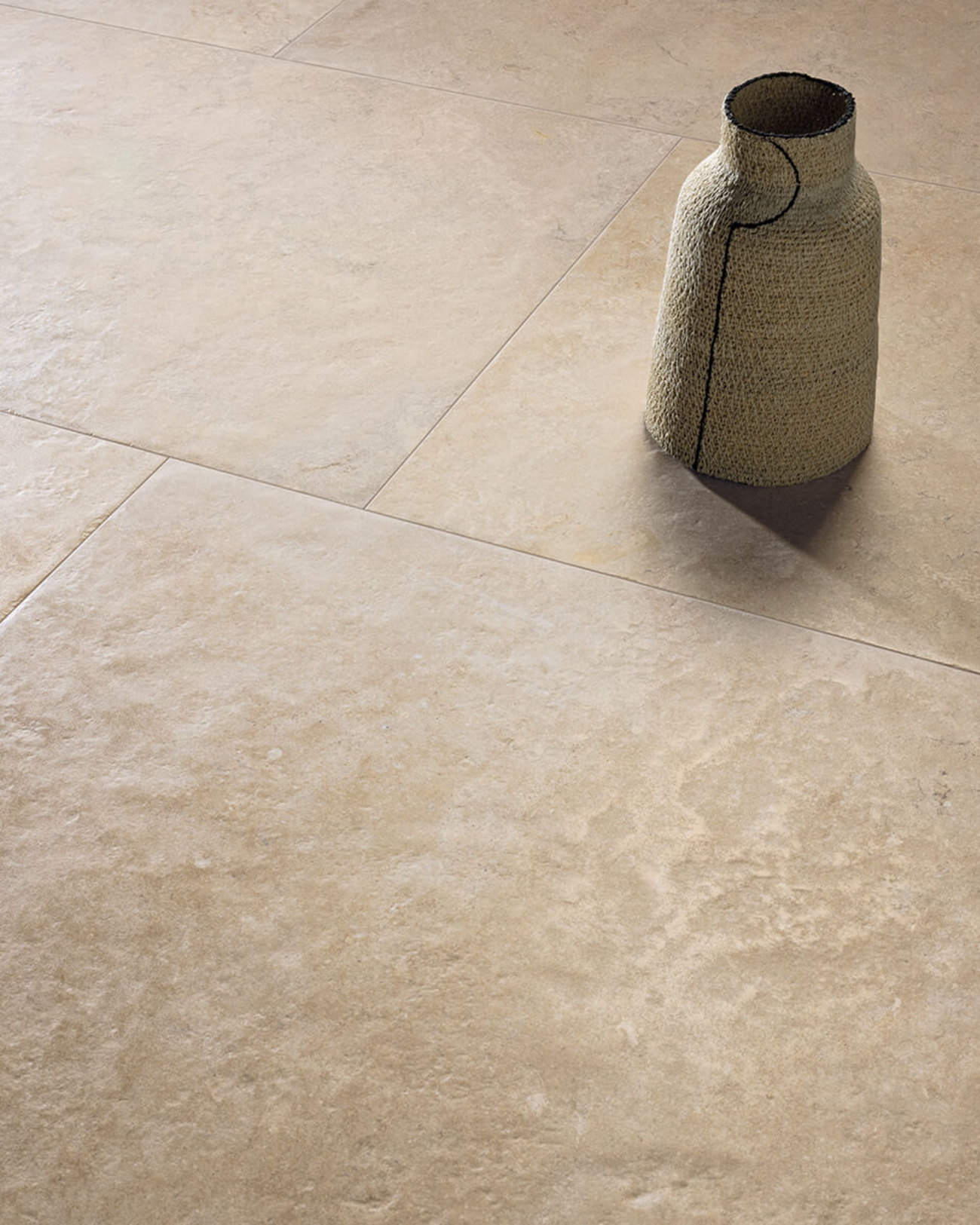 Picture of Villa Beige Antique Limestone Effect Porcelain Tiles
