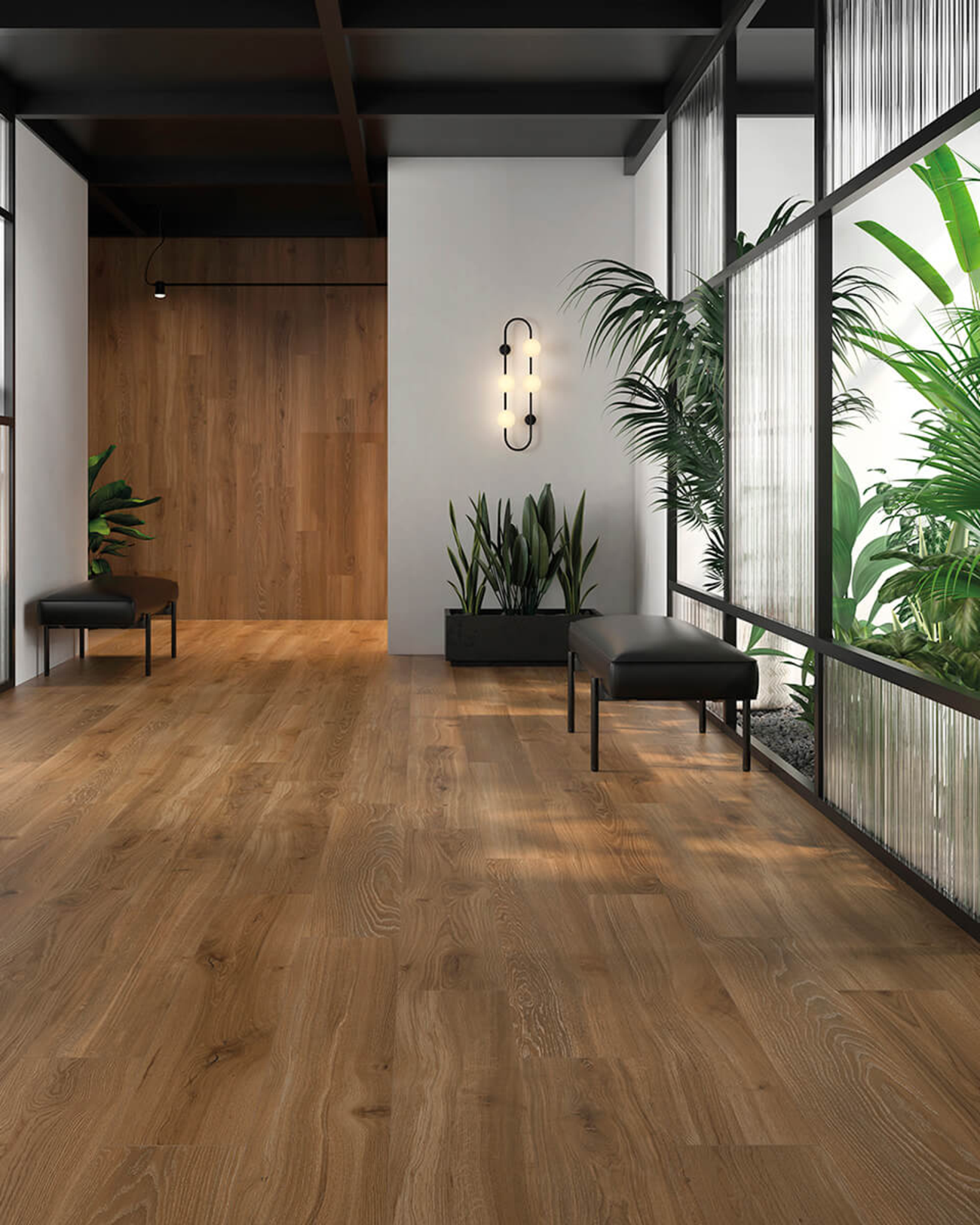 Picture of Nordic Honey Oak Wood Effect Porcelain Tiles