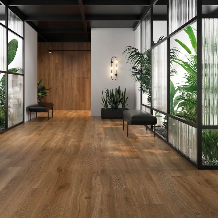 Picture of Nordic Honey Oak Wood Effect Porcelain Tiles