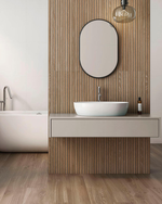 Picture of Nordic Honey Oak Slatted Wood Effect Porcelain Tiles