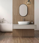 Nordic Honey Oak Slatted Wood Effect Porcelain Tiles - 120x40 cm 