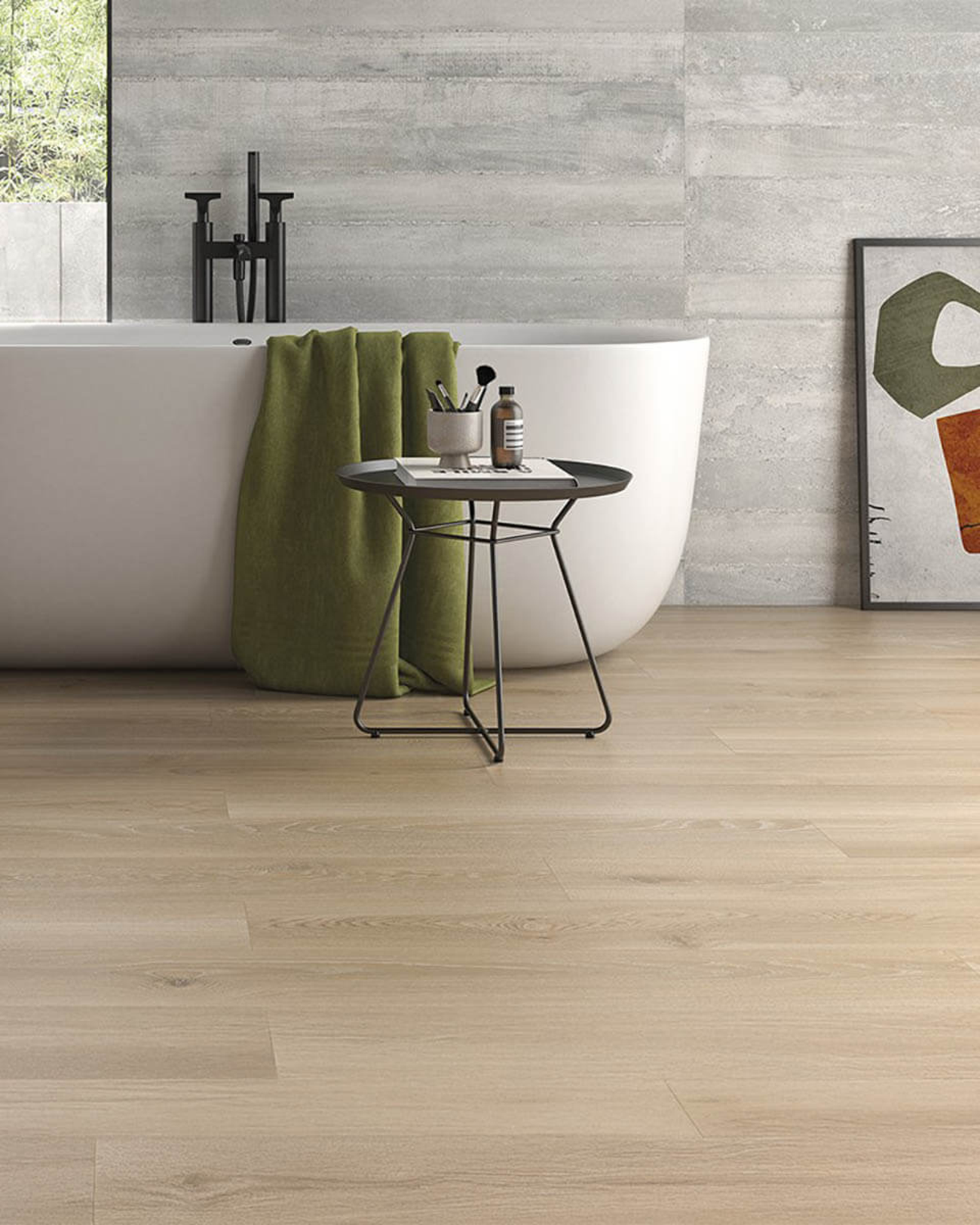 Picture of Nordic Natural Oak Wood Effect Porcelain Tiles