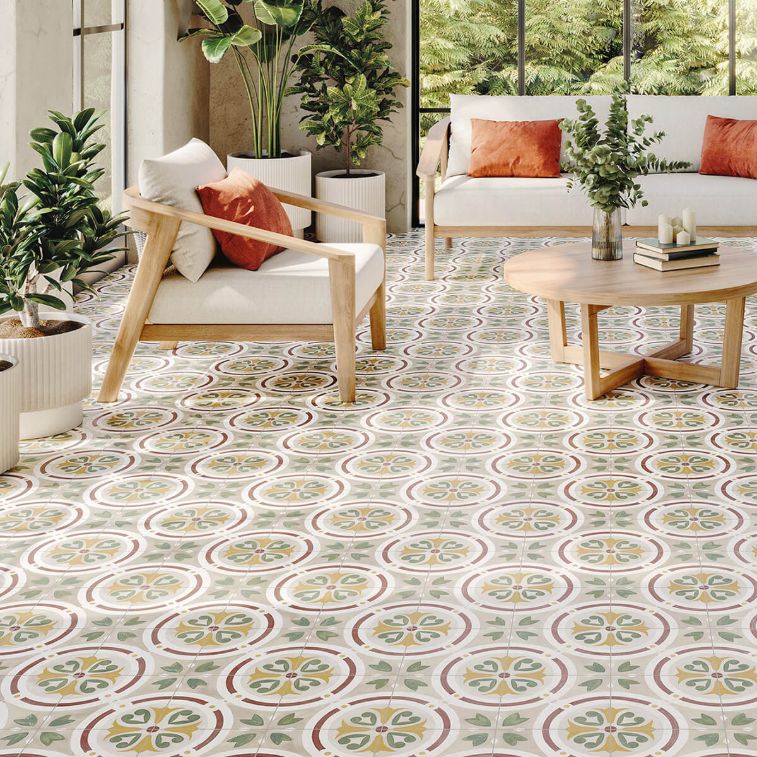 Picture of Havana Taupe Patterned Tiles 