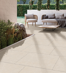 Yorke White Porcelain Paving Slabs - 90x60x2cm