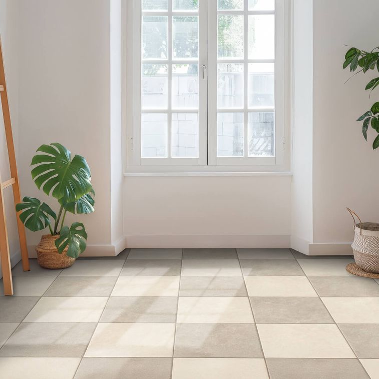 Picture of Savoie Blanco Antique Limestone Effect Porcelain Tiles