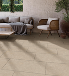 Yorke Beige Porcelain Paving Slabs - 90x60x2cm