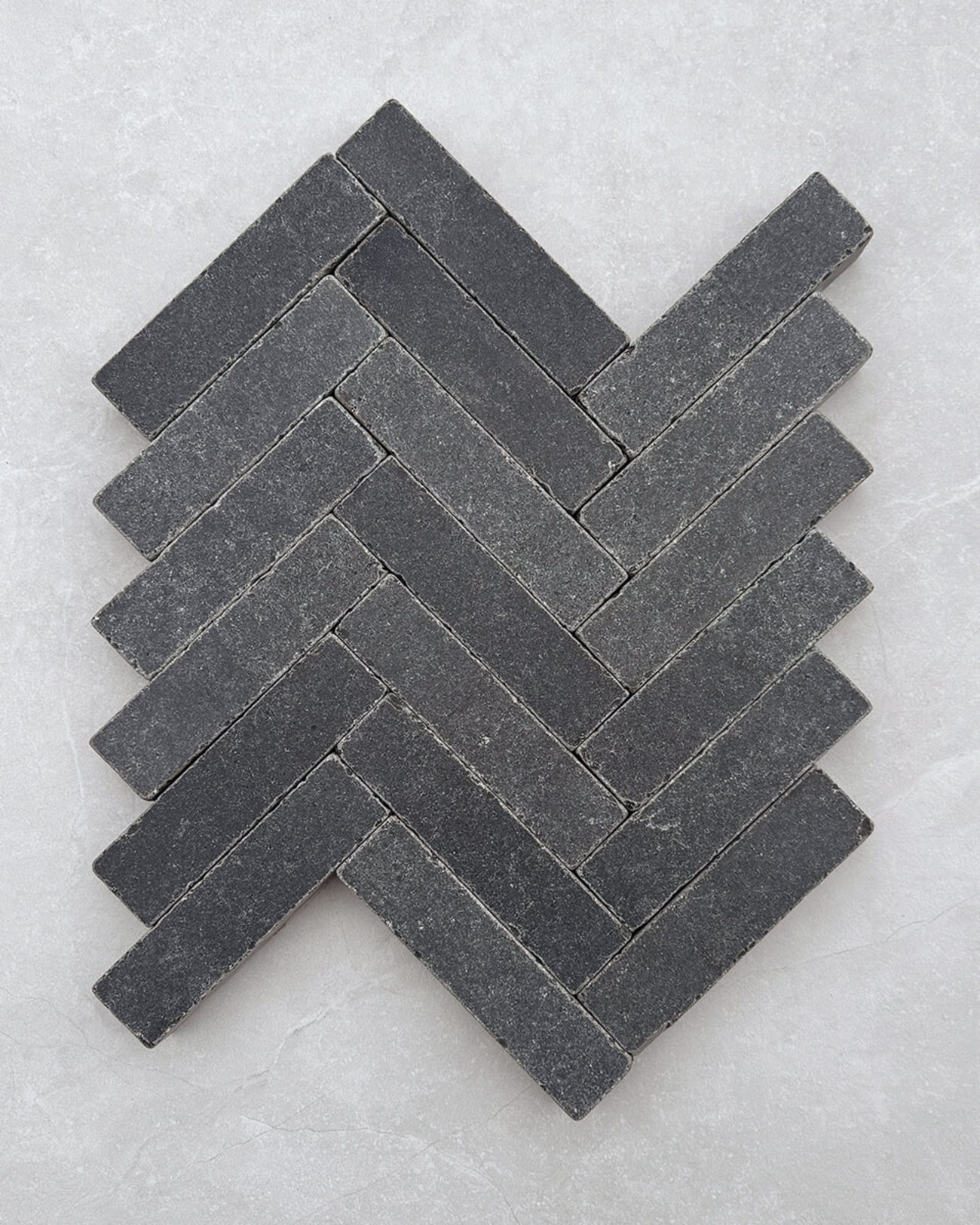 Picture of Faro Grey Limestone Cobbles - Honed & Tumbled