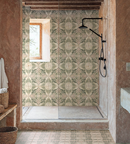 Picture of Lotus Sage Green Patterned Tiles