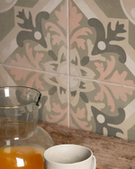 Picture of Lotus Sage Green Patterned Tiles