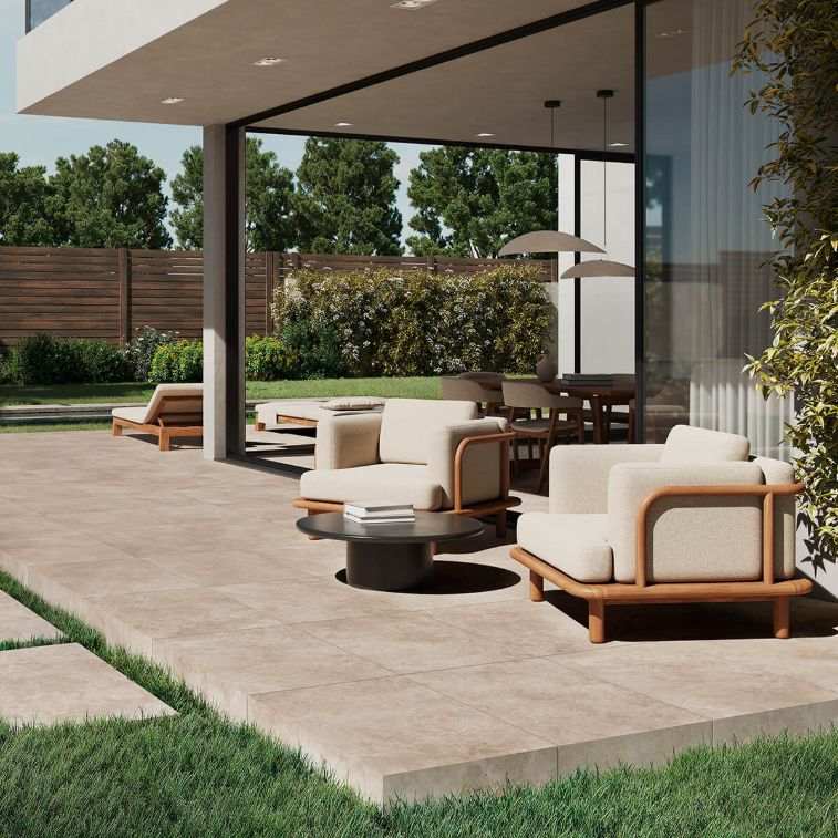 Picture of Aspen Taupe Porcelain Paving Slabs