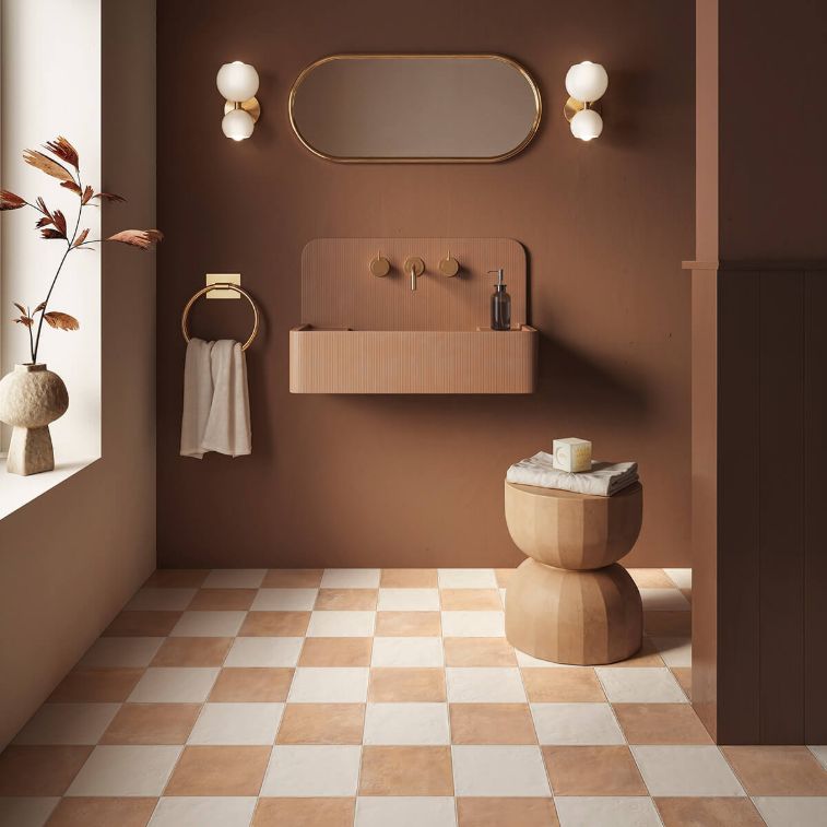 Picture of Terracotta White Decorative Tiles