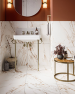 Picture of Sorrento Oro Matte Marble Effect Porcelain Tiles 
