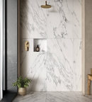 Picture of Riviera White Matte Marble Effect Porcelain Tiles