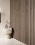 Picture of Nordic Cognac Walnut Slatted Wood Effect Porcelain Tiles