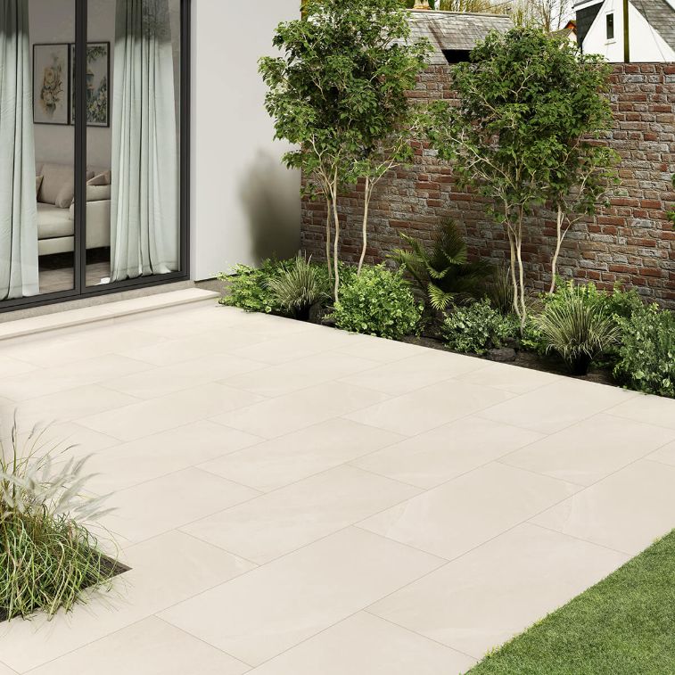 Picture of  Axis Crema Outdoor Porcelain Paving 795x395x20mm - 8.5 SQM Job Lot