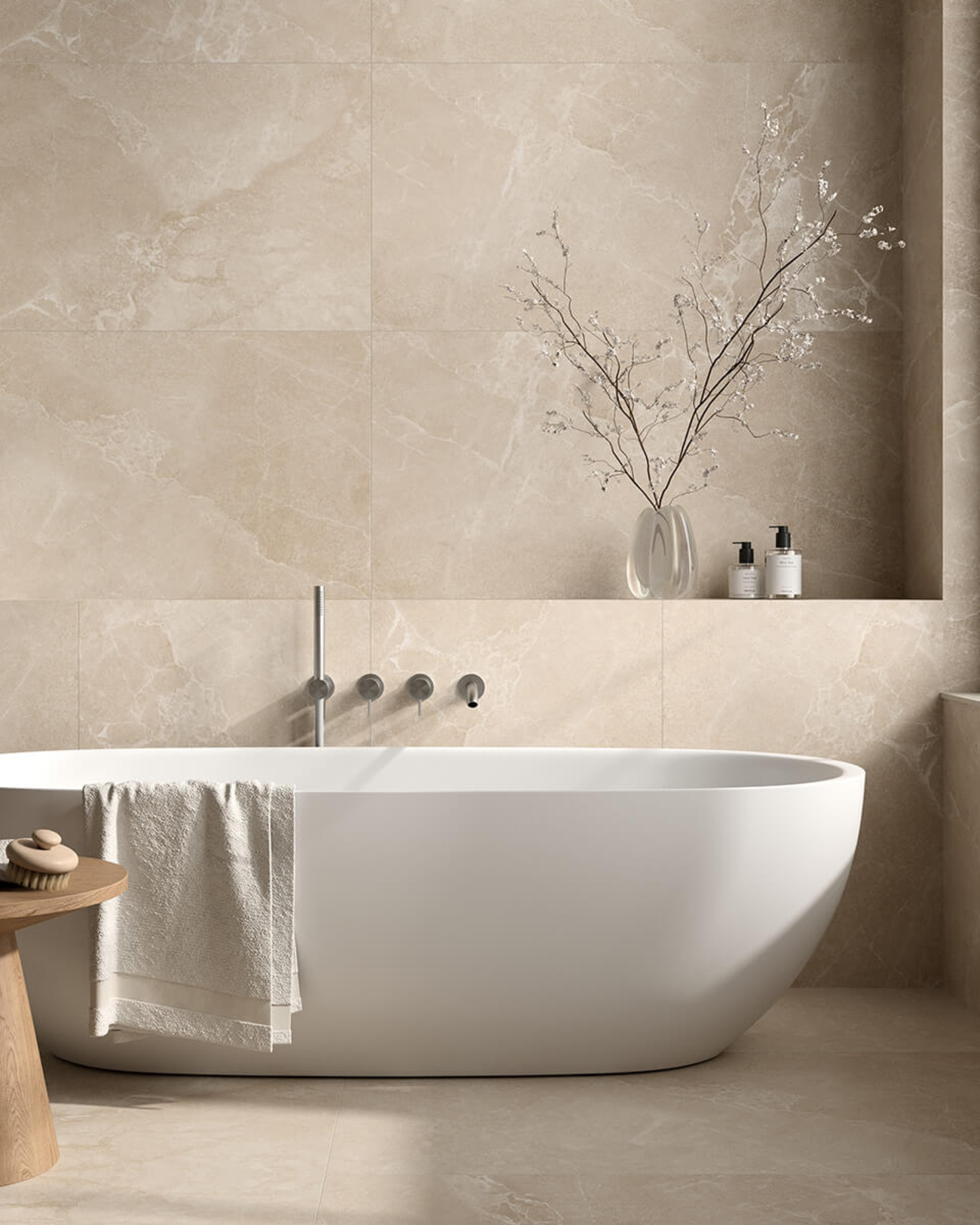 Picture of Volterra Sand Stone Effect Porcelain Tiles