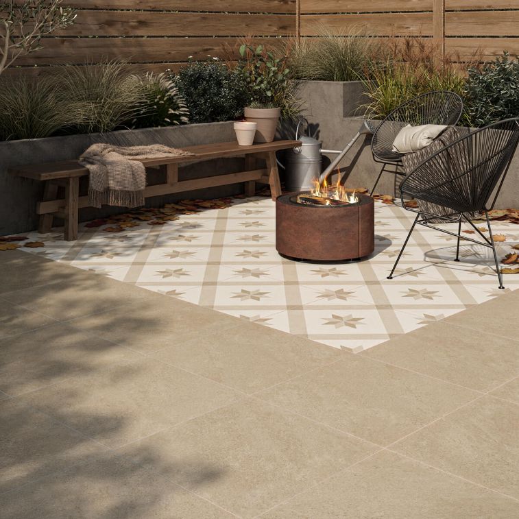 Picture of Henley Beige Porcelain Paving Slabs