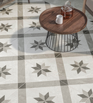 Henley Grey Decorative Outdoor Porcelain Paving Slabs - 60x60cm