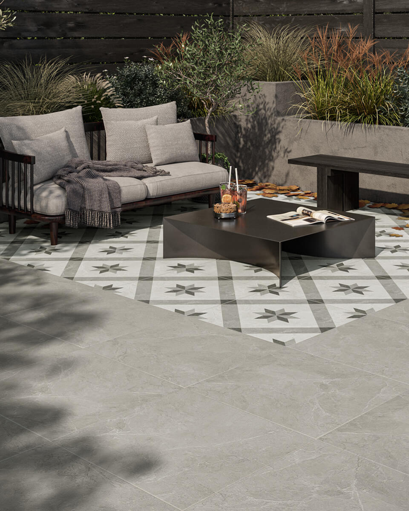 Picture of Henley Grey Porcelain Paving Slabs