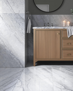 Picture of Fiorelli Light Grey Polished Marble Effect Porcelain Tiles