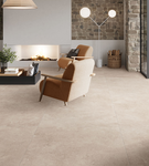 Arles Beige Stone Effect Porcelain Tiles - 100x100cm