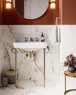 Picture of Sorrento Oro Matte Marble Effect Porcelain Tiles 