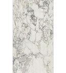 Picture of Merano White Fluted Matte Marble Effect Porcelain Tiles