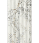 Picture of Merano White Fluted Matte Marble Effect Porcelain Tiles