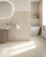 Picture of Form Cream Microcement Effect Porcelain Tiles