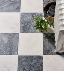 Picture of Parisian Antiqued Marble Checkerboard Tiles