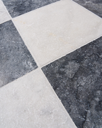 Picture of Parisian Antiqued Marble Checkerboard Tiles