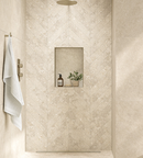 Picture of Stratos Beige Limestone Effect Chevron Porcelain Tiles